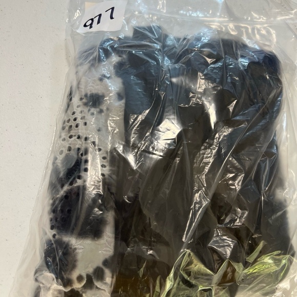 LOGO Lori Goldstein Dress Womens Small Shift Tank Black White Eyelet Tie Dye - Picture 15 of 15